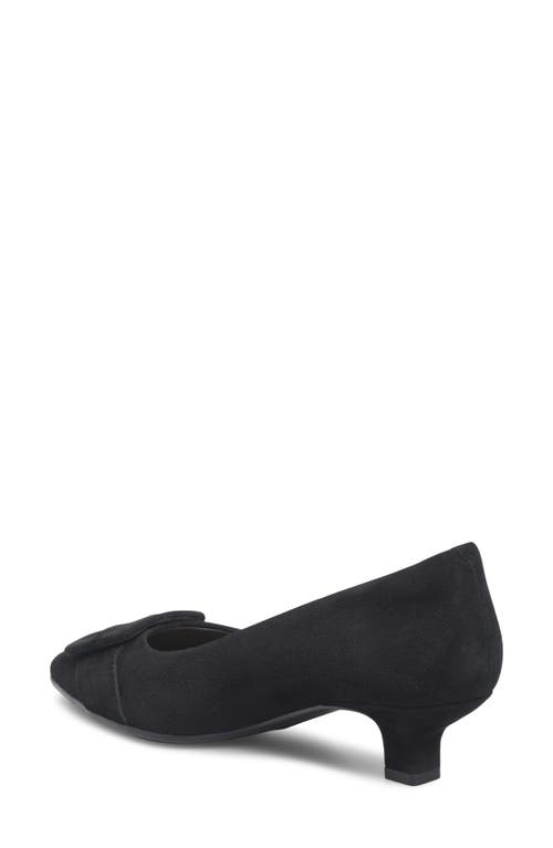 Söfft Sadie Pointed Toe Kitten Heel Pump In Black