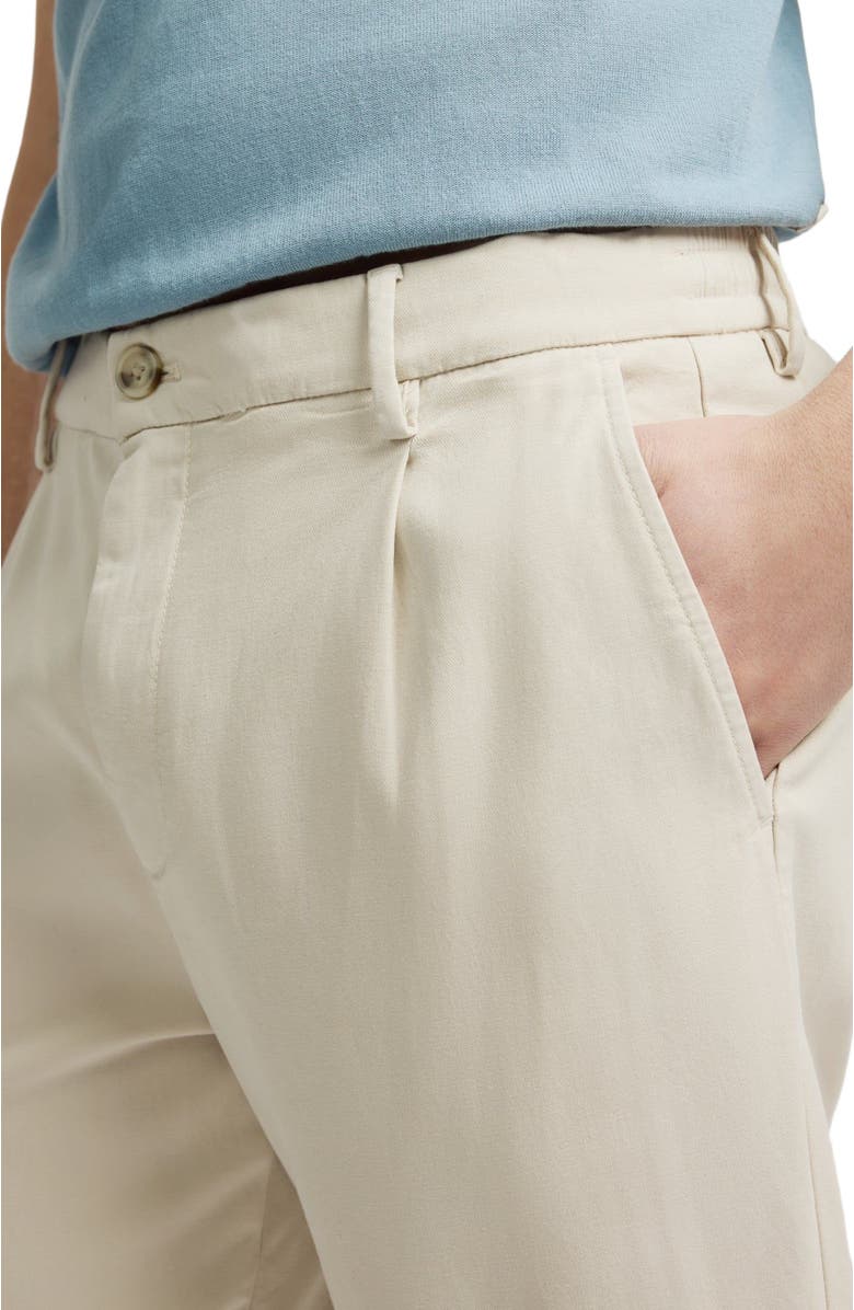 Onia Pull On Cotton Tencel Pant, Alternate, color, Stone