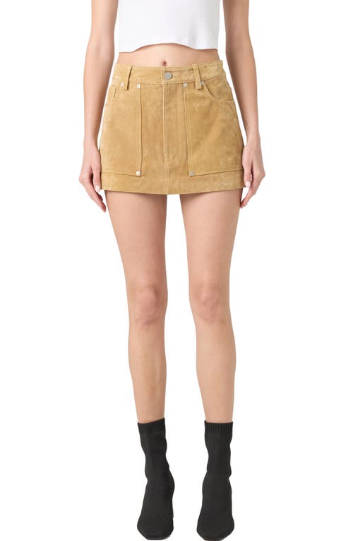 BLANKNYC BLANKNYC SUEDE MICROMINI SKIRT 