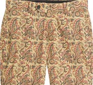 Brooks Brothers Floral Paisley Flat Front Cotton Shorts