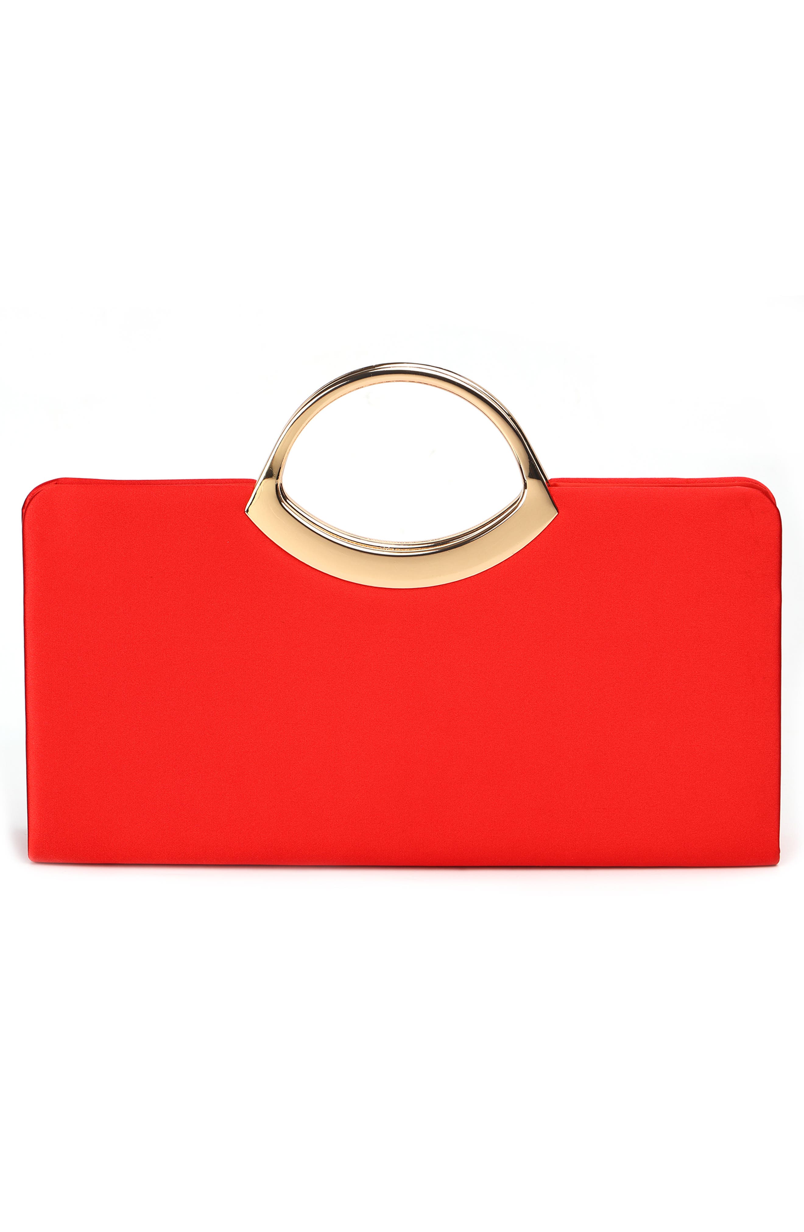 Tango Rhinestone Satin Clutch, Alternate, color, RED