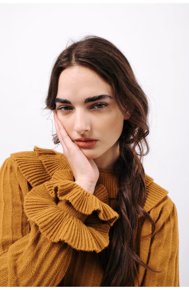 Margo Baridon Tita Sweater, Alternate, color, Camel