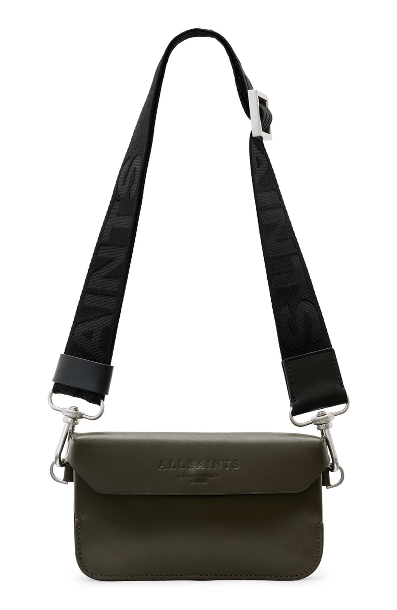 AllSaints Zoe Leather Crossbody Bag