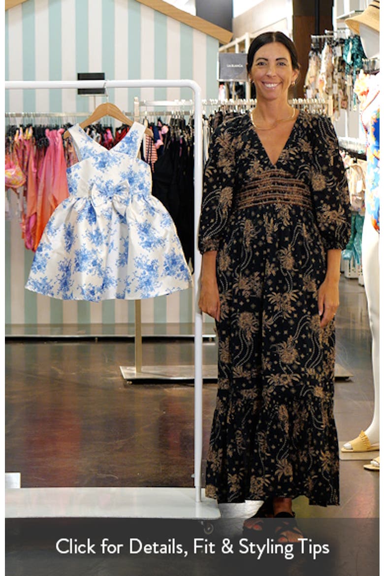 Kids' Bow Front Mikado Party Dress video