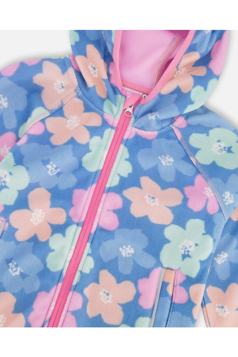 Softshell Flower Jacket, Alternate, color, Blue Floral Print