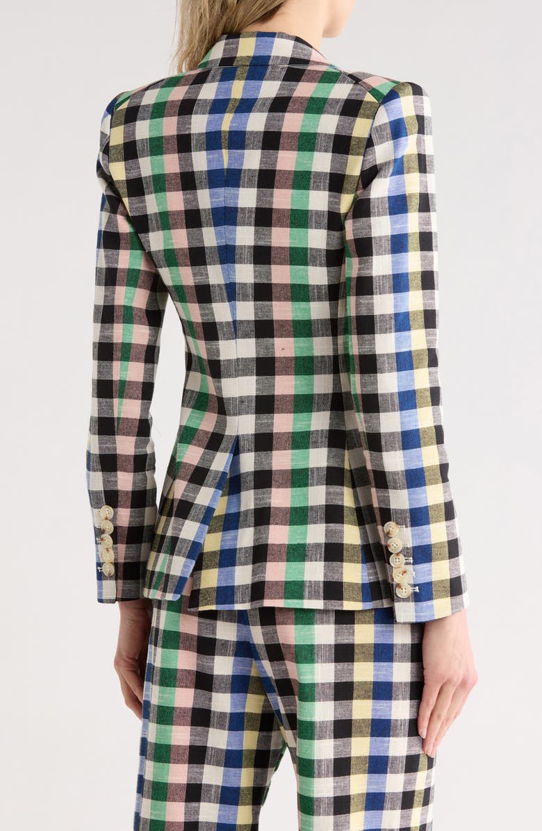 Veronica Beard Miller Check Cotton Blend Dickey Jacket, Alternate, color, Grey Multi