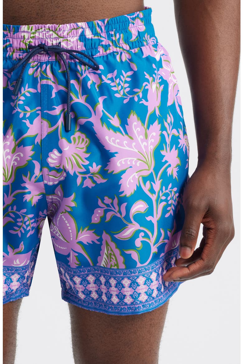 Roma Floral Swim Trunks, Alternate, color, STAMPA F.DO BLU