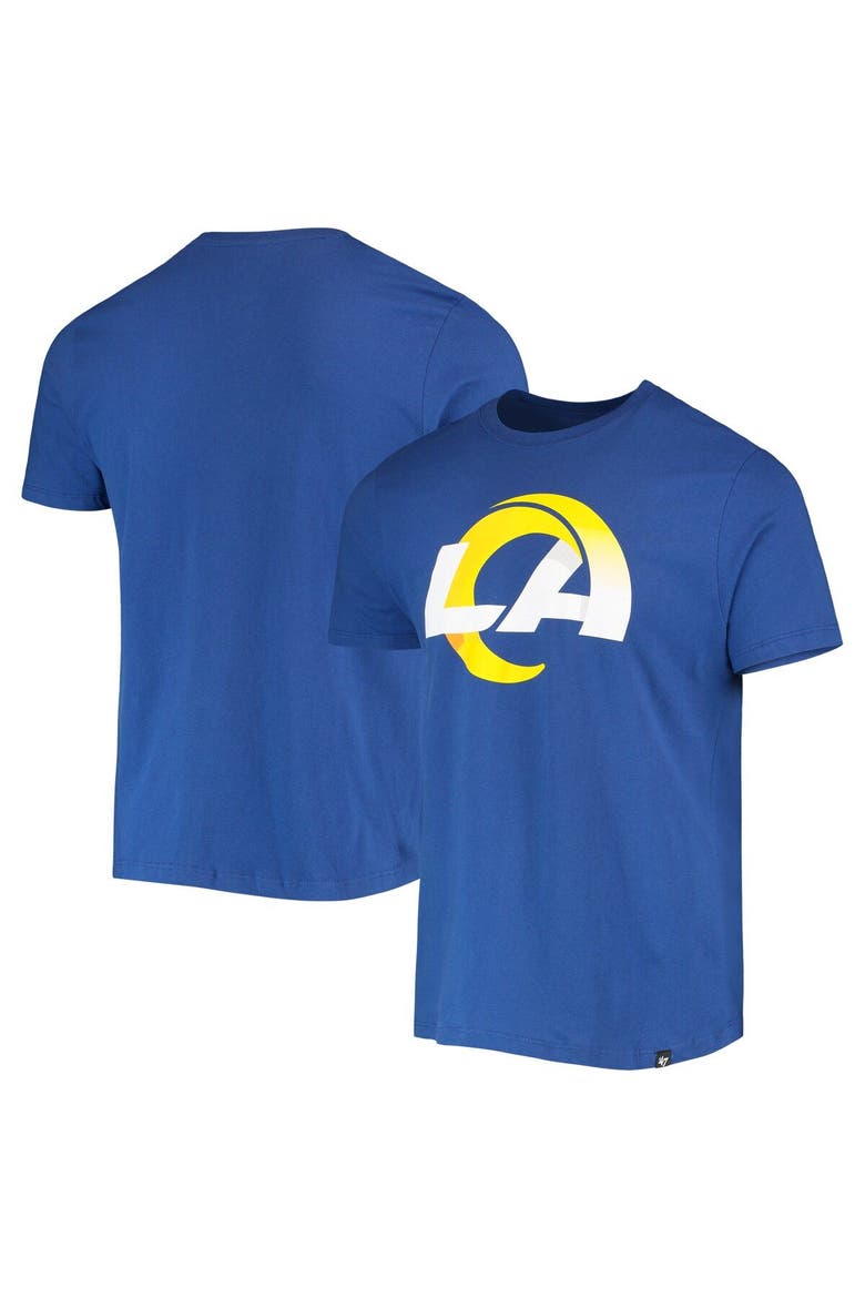 Men's '47 Royal Los Angeles Rams Imprint Super Rival T-Shirt, Main, color, Royal
