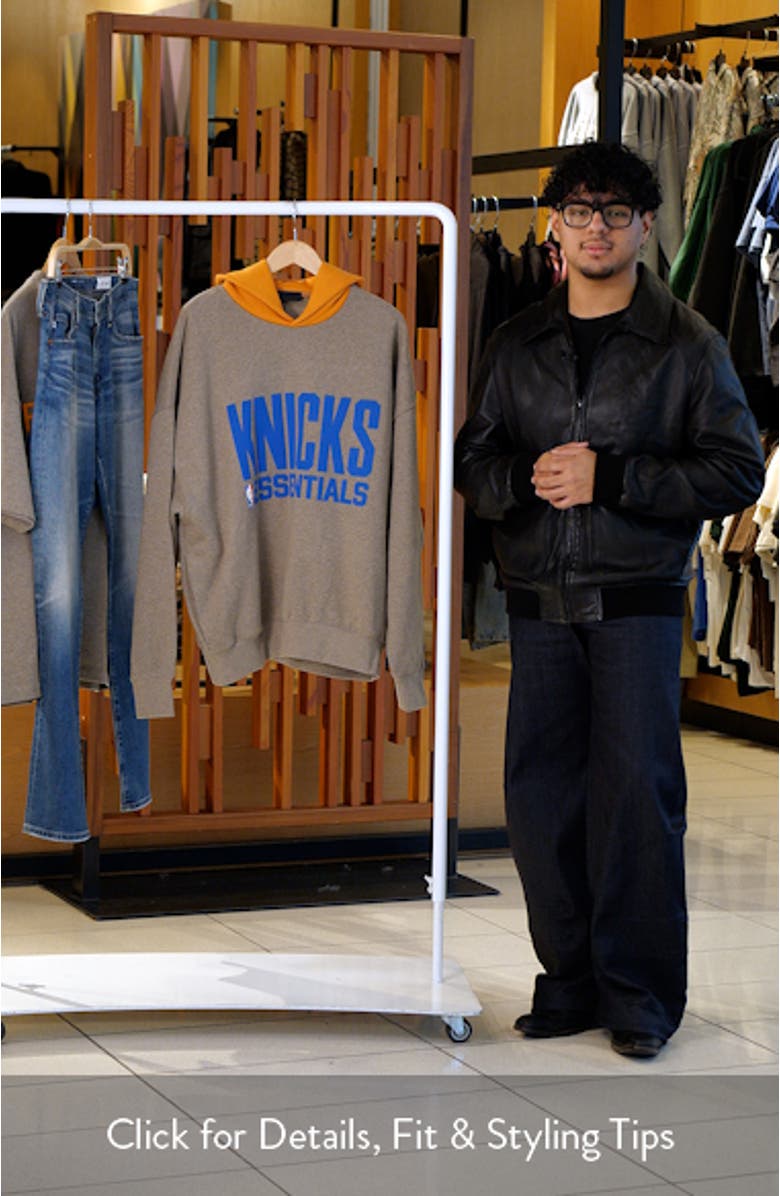 x NBA New York Knicks Sports Fit Cotton Blend Hoodie, sales video thumbnail