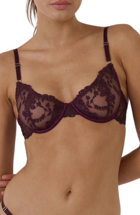 Nicolette Embroidered Underwire Bra