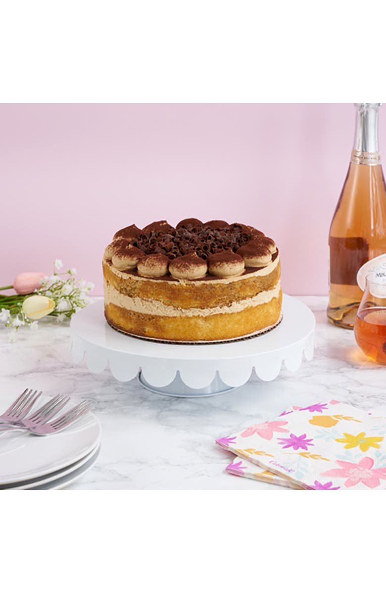 TWINE Metal Cake Stand in White, Alternate, color, White