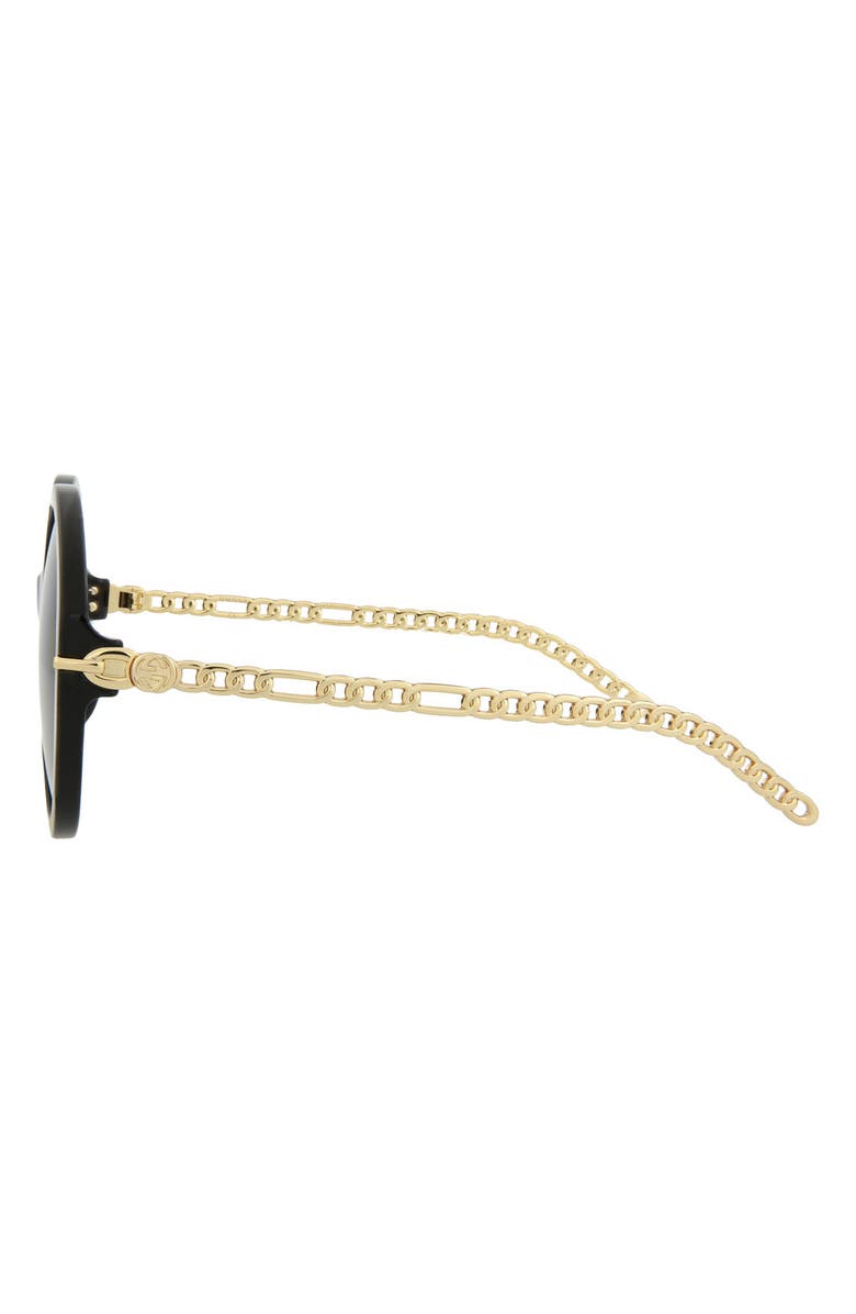 Gucci 56mm Oversize Round Sunglasses, Alternate, color, 