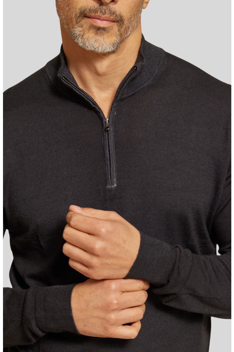 The Archer Long  Sleeve Sweater, Alternate, color, Black