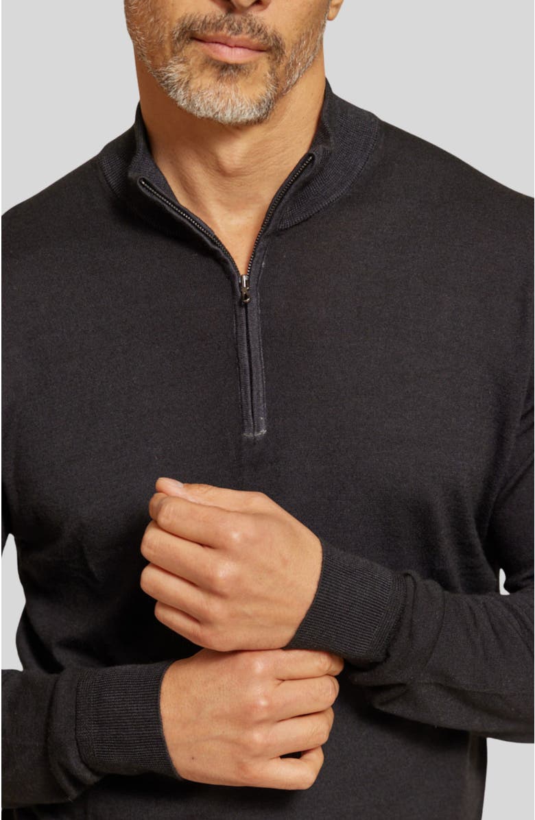 Rye 51 The Archer Long  Sleeve Sweater, Alternate, color, Black