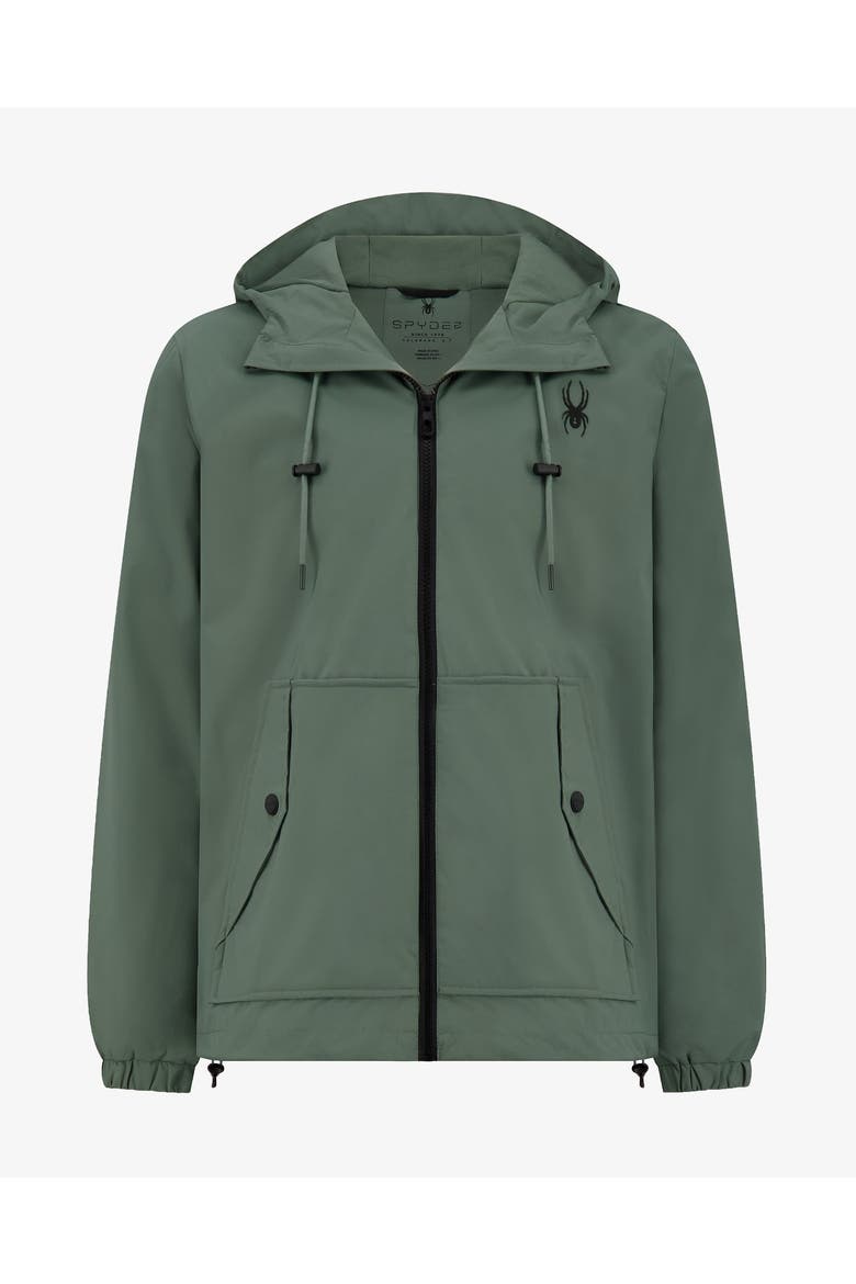 Men Gale Windbreaker, Main, color, Spruce green