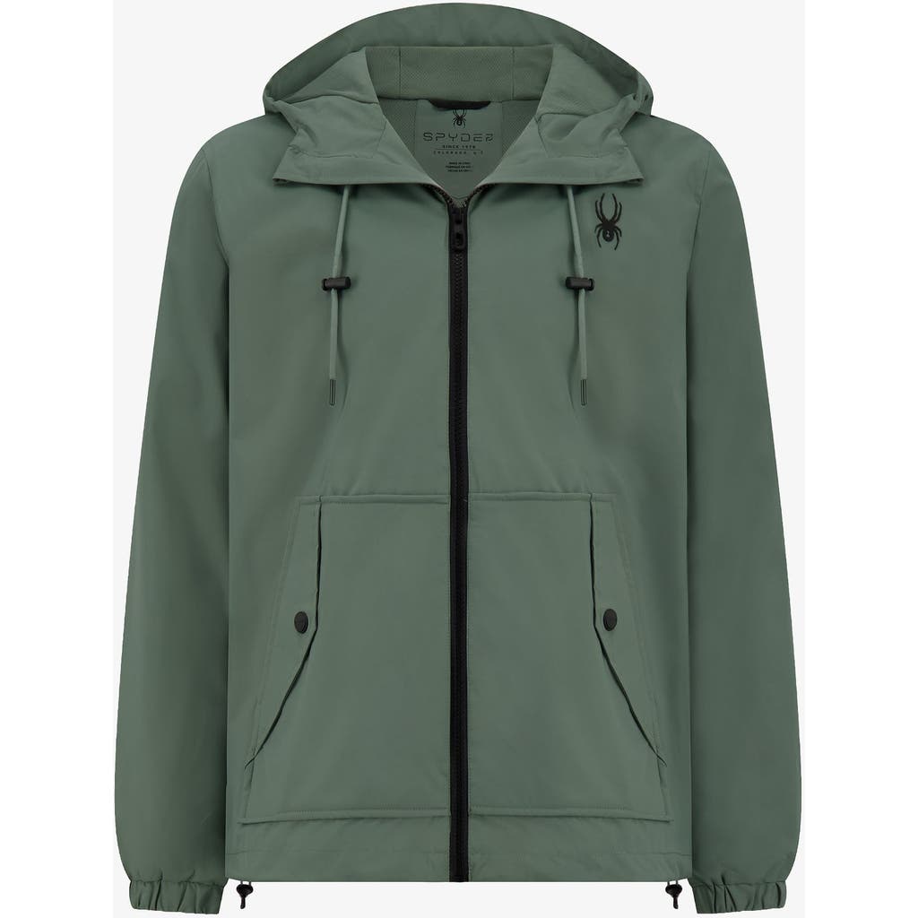 Spyder Men Gale Windbreaker In Spruce Green
