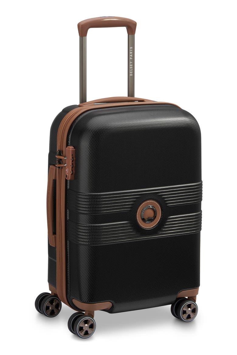 Flanerie Hardside Carry-On Luggage, Alternate, color, BLACK
