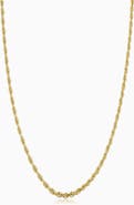 Oradina Men's Titan Rope Bold Chain in 14K Gold