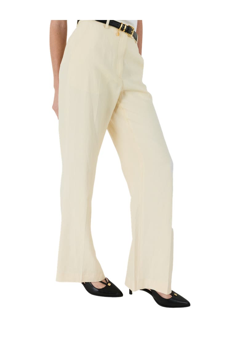 Anya Wide Leg Trousers, Main, color, Yellow