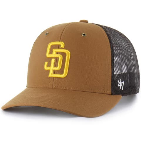 Men's Carhartt x '47  Brown San Diego Padres Trucker Adjustable Hat