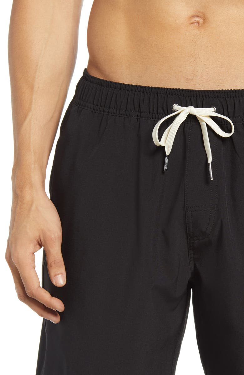 Fair Harbor The Anchor Swim Trunks, Alternate, color, Black