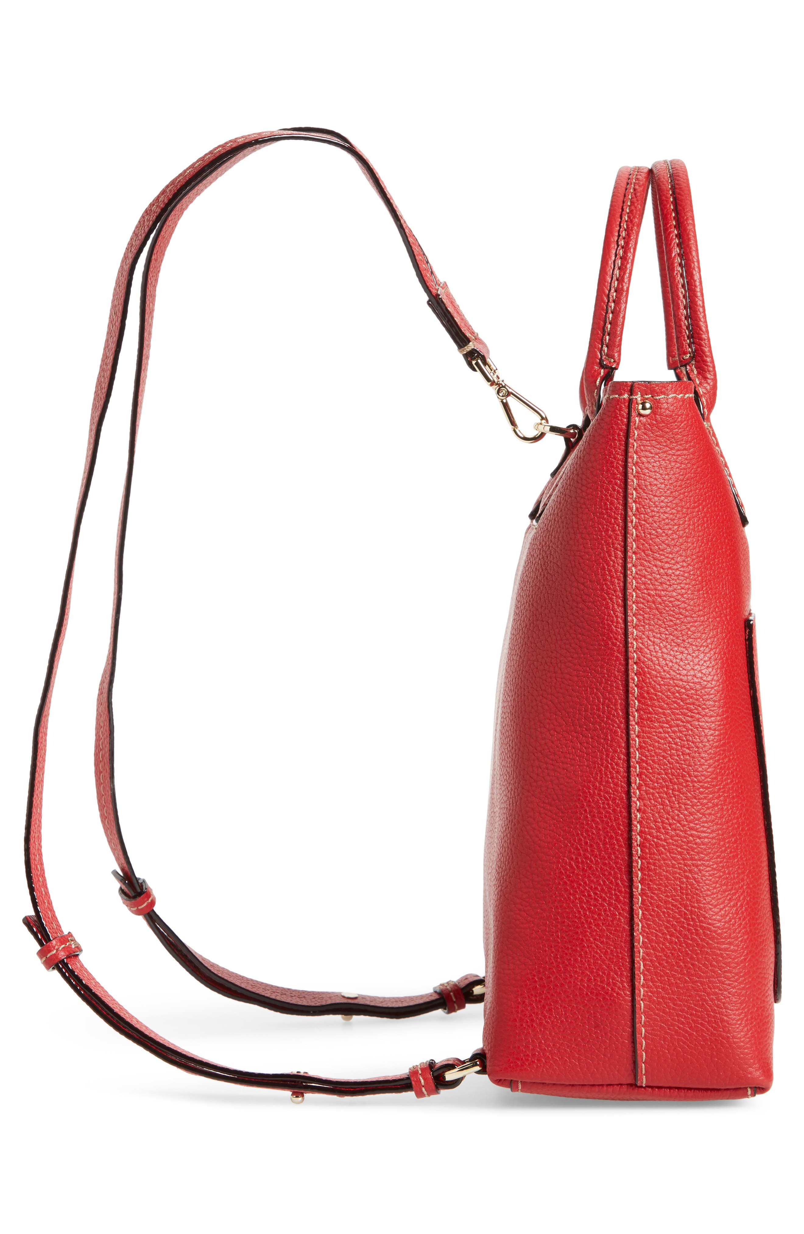 Kate Spade New York maple street - kenzie leather convertible backpack, Alternate, color, 