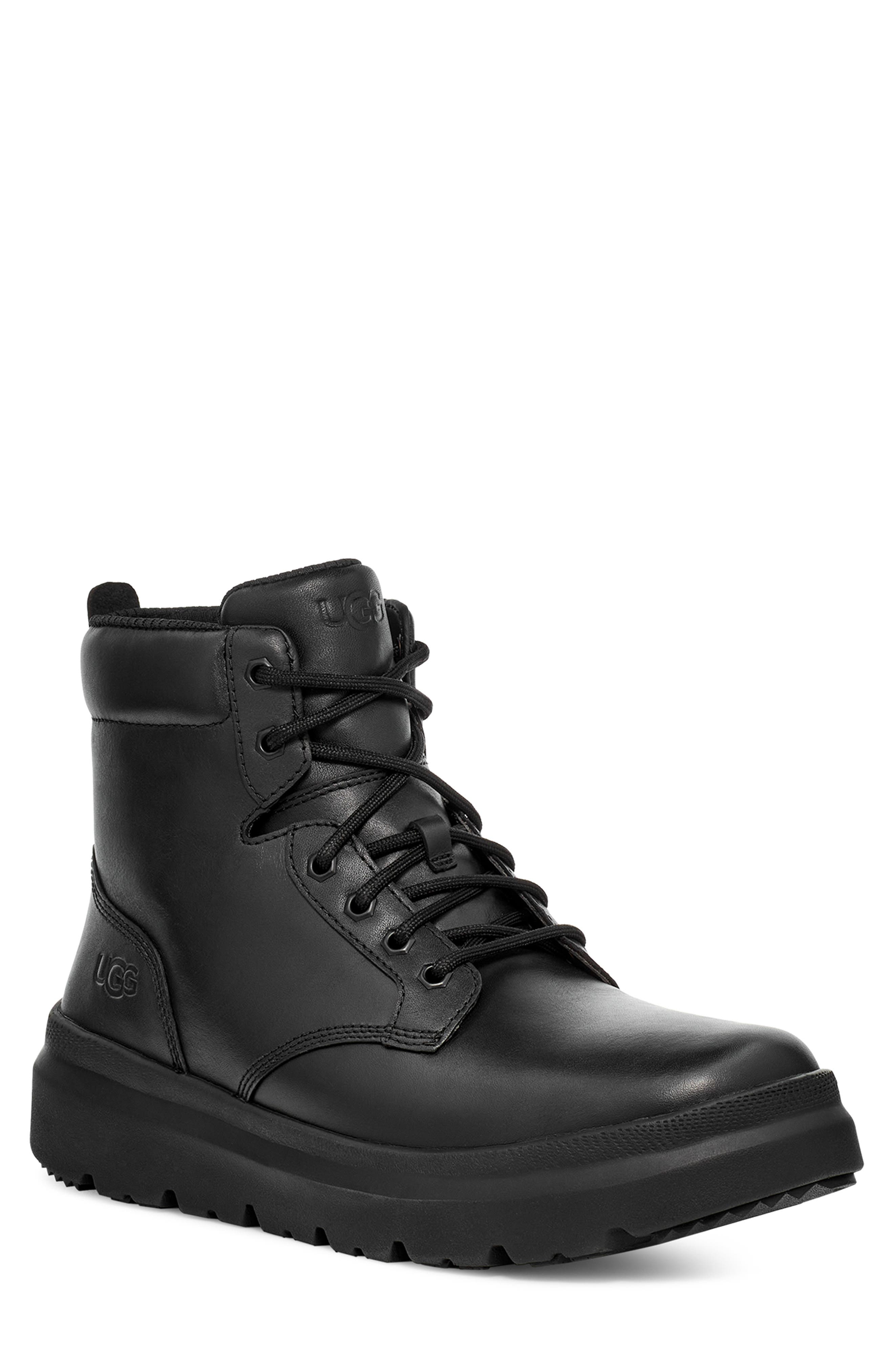 UGG<sup>®</sup> Burleigh Waterproof Combat Boot, Main, color, 