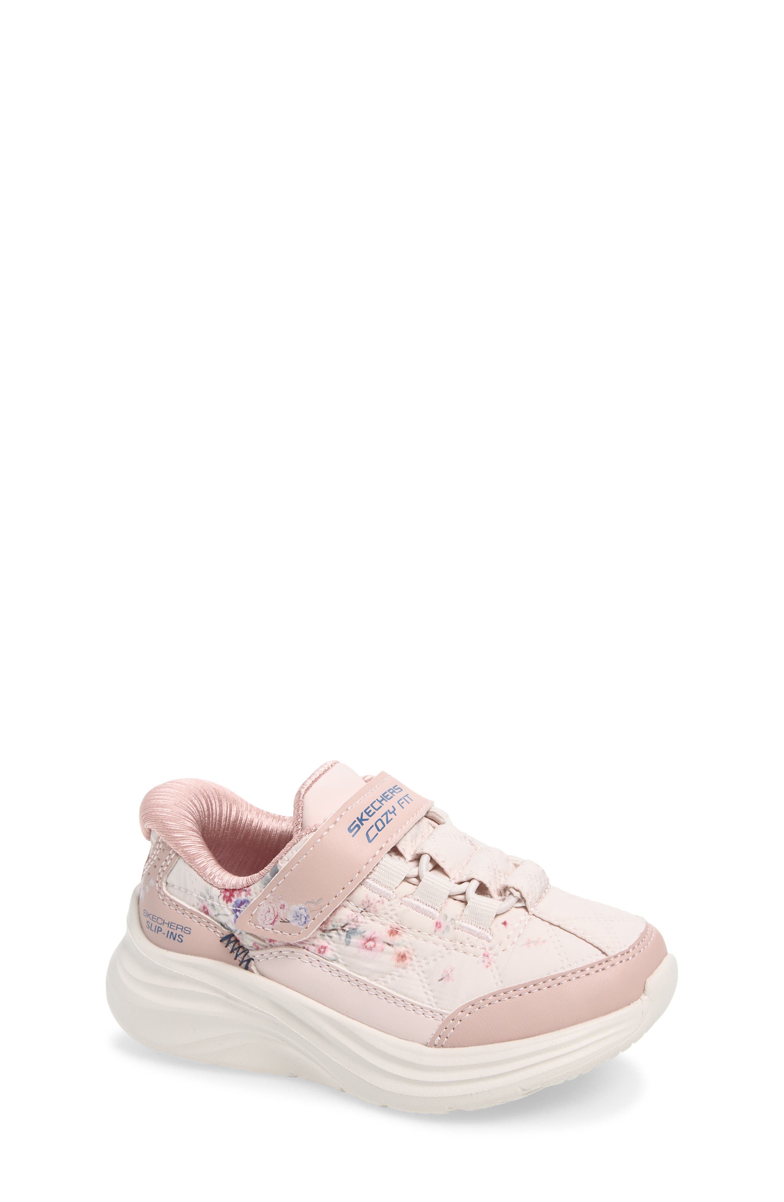 SKECHERS Kids' Comfy Sprints - Cozy Fit<sup>®</sup> Lil Flower Slip-On Sneaker, Main, color, Ros