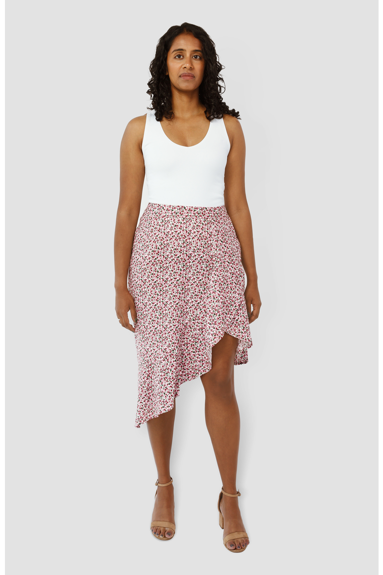 The Cascade  Skirt For Full Hips And Thighs, Alternate, color, Pink