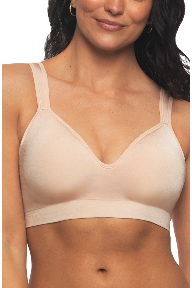 Adaptive Cup Wire Free T-Shirt Bra, Main, color, WARM NUDE