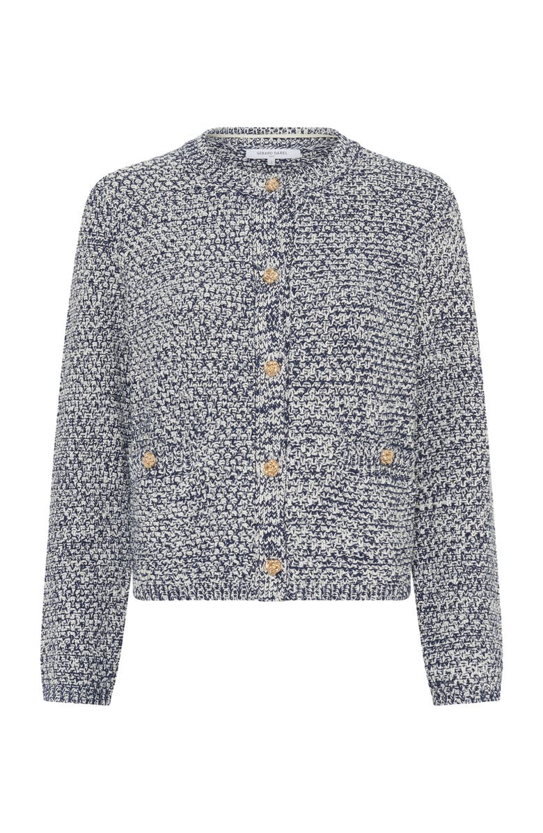GERARD DAREL Leora Button Front Cardigan, Alternate, color, Navy Blue