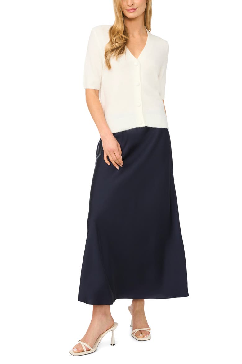 Elbow Sleeve Cardigan, Alternate, color, NEW IVORY