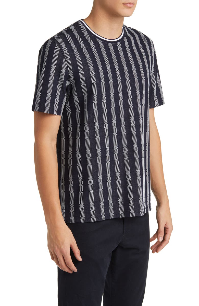 Ted Baker London Estat Cable Stripe Jacquard T-Shirt, Alternate, color,