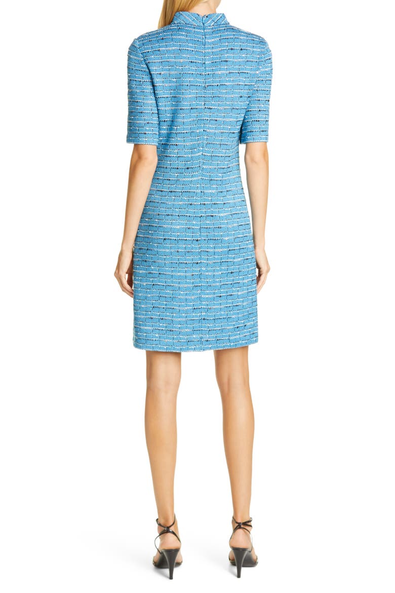 Artisanal Space Dye Stripe Knit Dress, Alternate, color, LAGUNA BLUE MULTI