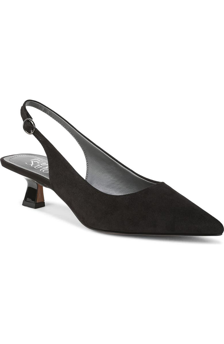 Franco Sarto Jaden Pointed Toe Slingback Pump, Main, color, Black