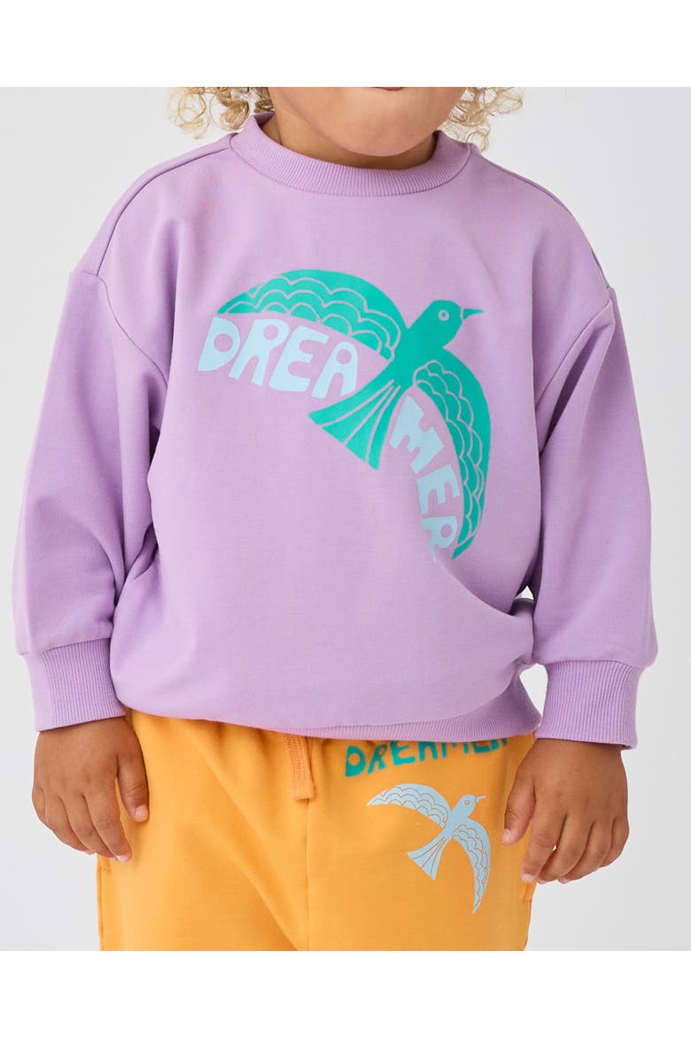 Graphic Sweatshirt, Alternate, color, Purple Bird