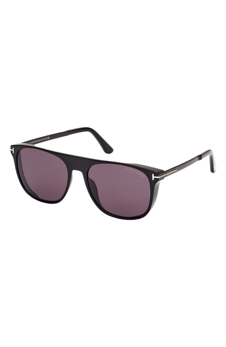 TOM FORD Lionel 55mm Square Sunglasses, Alternate, color, 