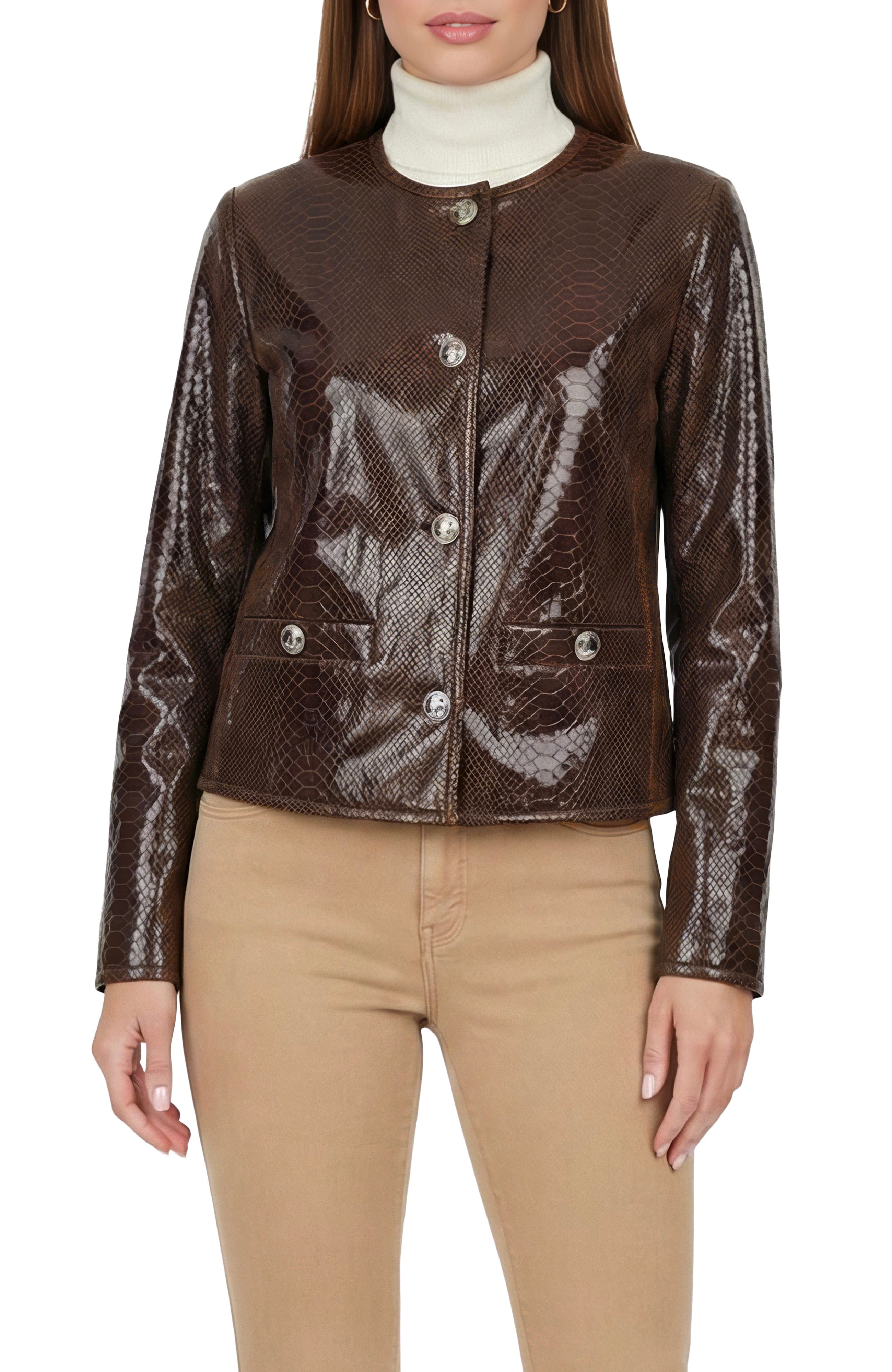 Genuine Metis SuedePythnPrinted Jacket - image 3
