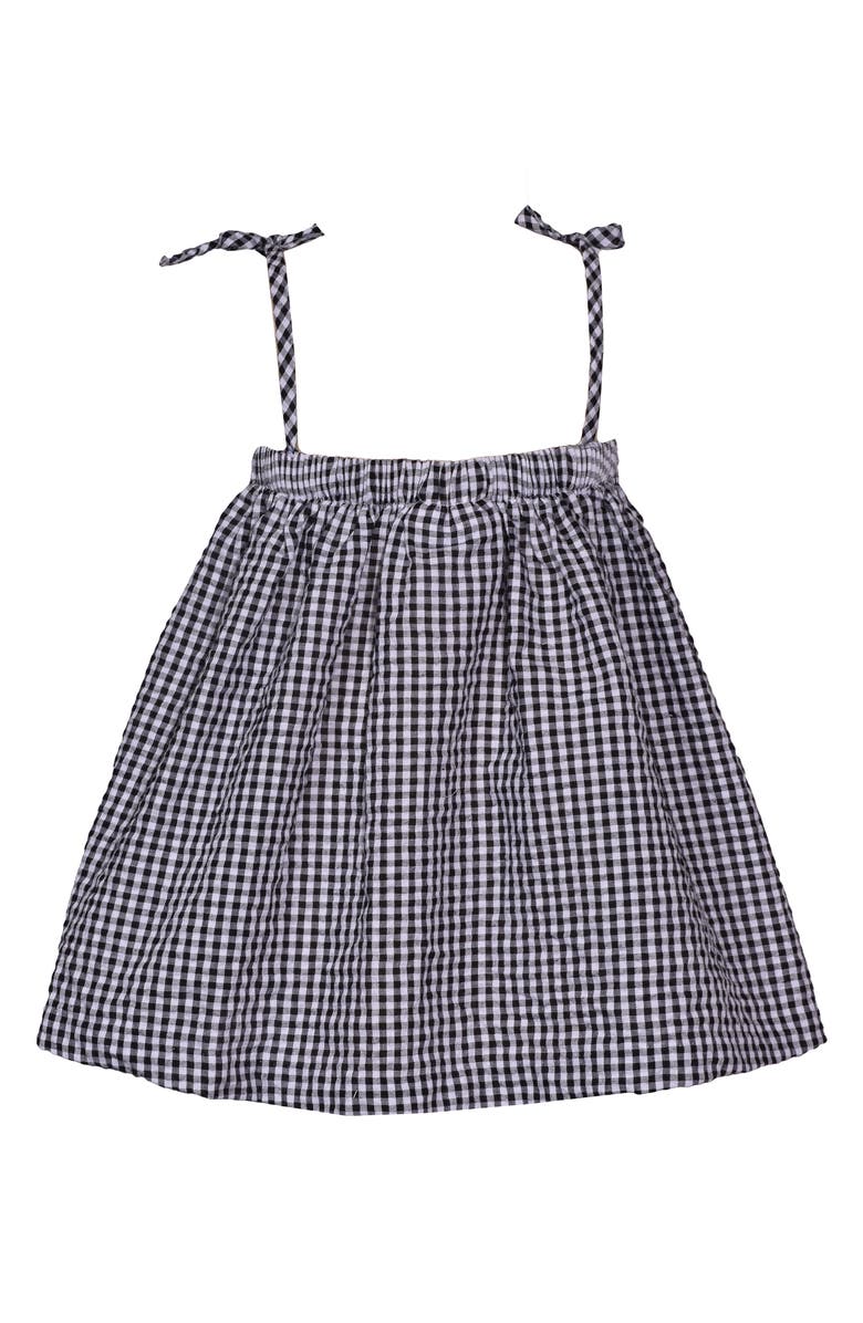 Iris & Ivy Kids' Strawberry Smocked Gingham Dress, Alternate, color,