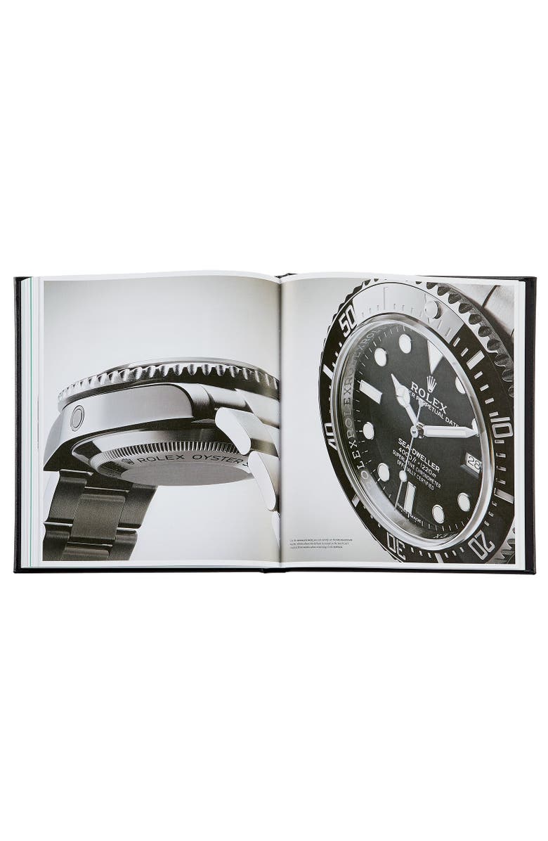 Graphic Image The Book of Rolex Leather Coffee Table Book, Alternate, color, Black