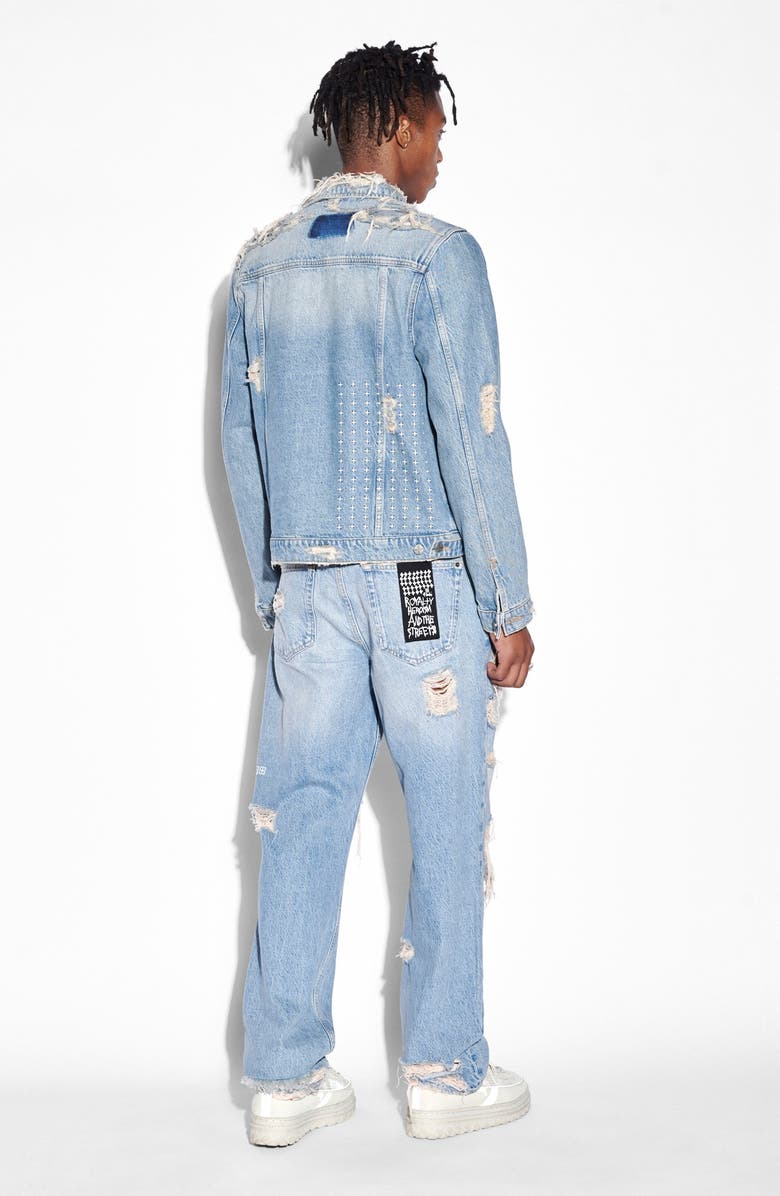 Ksubi Heritage Repair Classic Fit Denim Jacket, Alternate, color,
