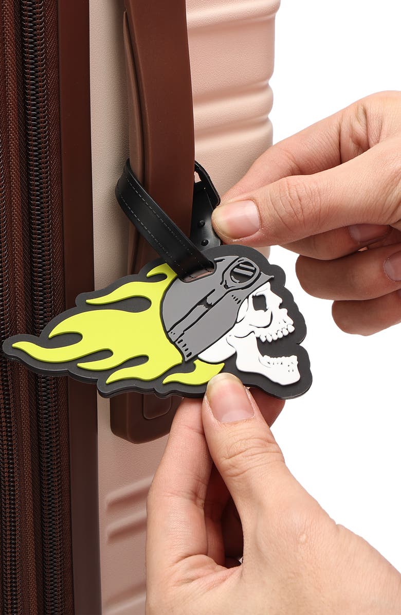 Von Dutch American Heritage 2-Piece Suitcase ID Tag Set with Adjustable Straps, Alternate, color, American Heritage