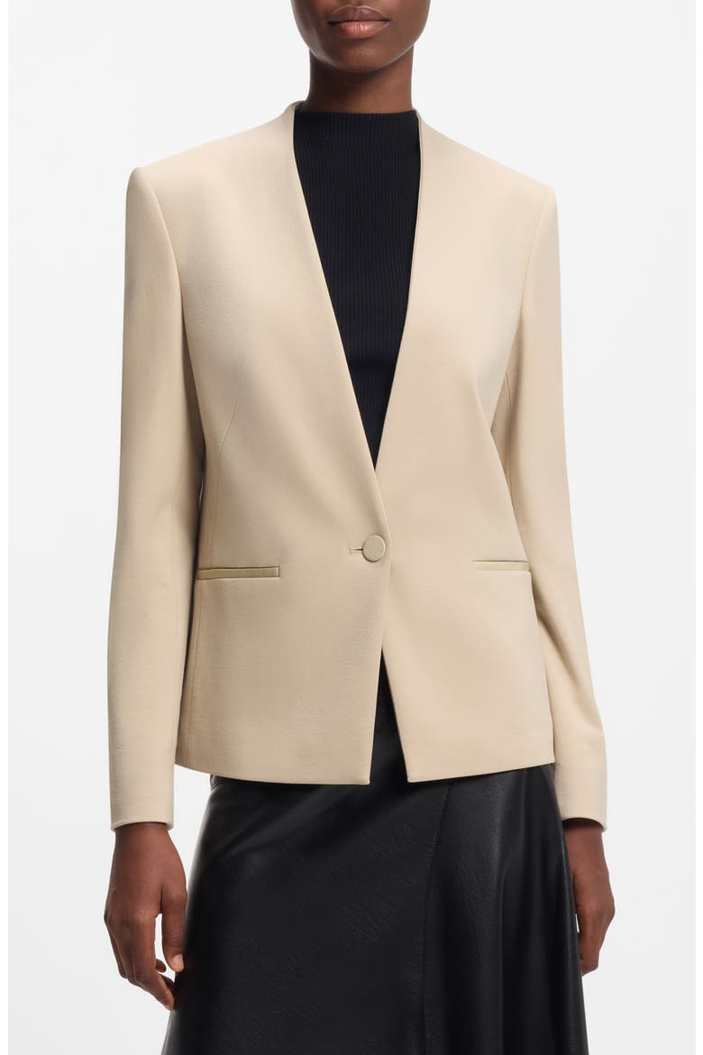 Jemma Collarless Jacket, Main, color, PUMICE