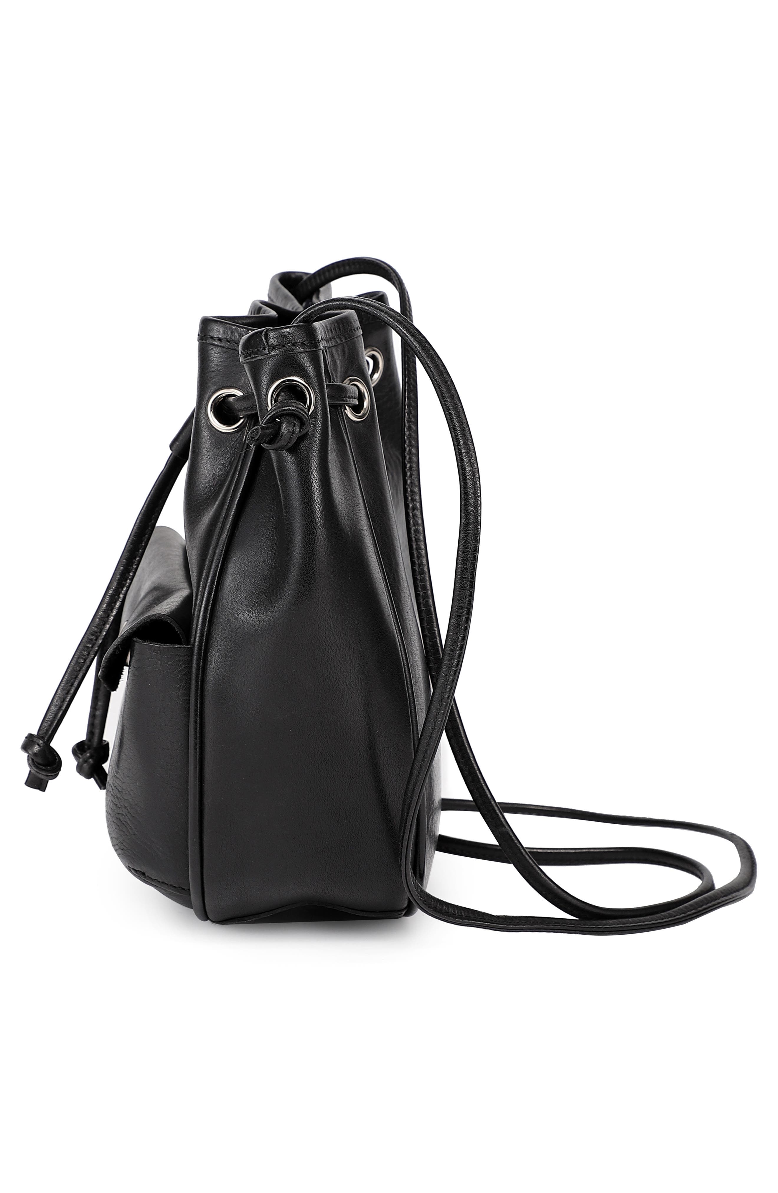 OLD TREND Snapper Crossbody Bucket Bag, Alternate, color, Black