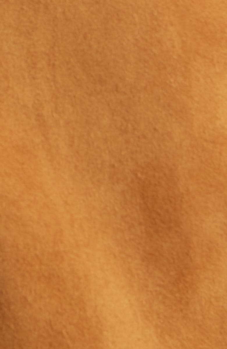 Bernardo Single Breasted Suede Blazer, Alternate, color, Camel