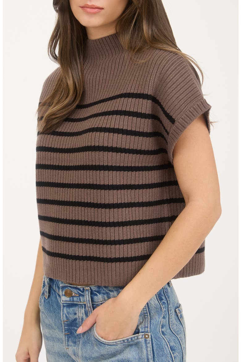 Mock Neck Pullover Sweater, Alternate, color, MOCHA