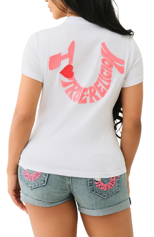 TRUE RELIGION TRUE RELIGION EMBROIDERED COTTON GRAPHIC T-SHIRT 