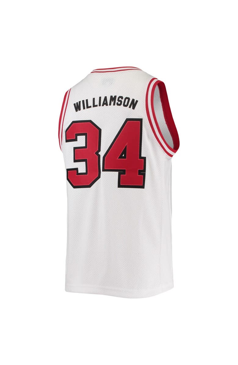 Retro Brand Men's Original Retro Brand Corliss Williamson White Arkansas Razorbacks Alumni Commemorative Classic Basketball Jersey, Alternate, color,