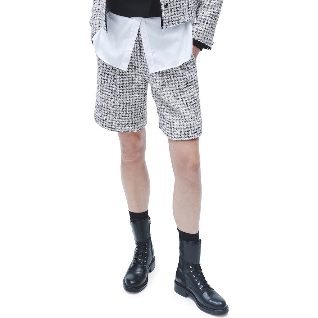 RAG & BONE RAG & BONE CARMEN CHECK COTTON BLEND TWEED SHORTS