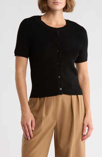 rag & bone Michal Short Sleeve Crop Cardigan